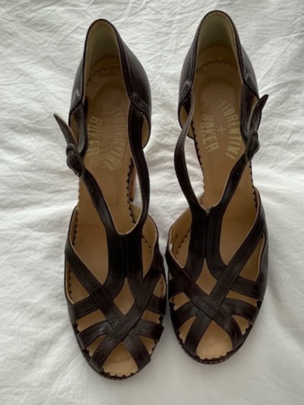 Fiorentini + Baker Italian Leather Strappy Heels size 9.5